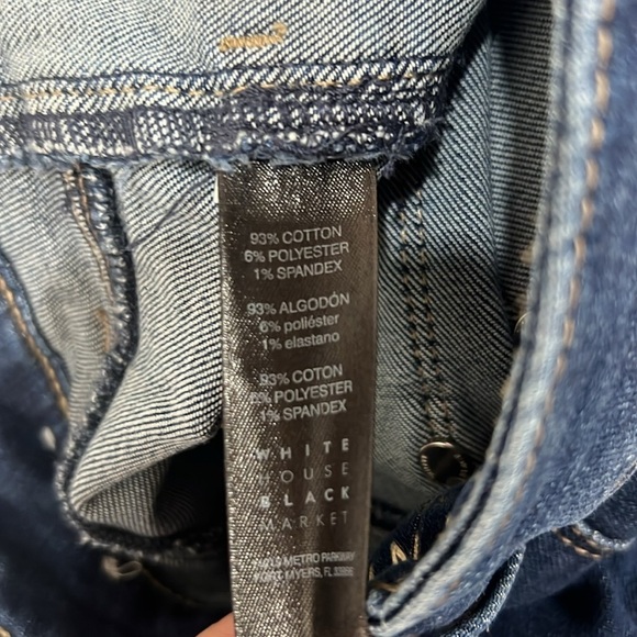 White House Black Market The skinny ankle Blue Skinny Jeans size 2 - Picture 10 of 12